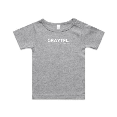 GRAYTFL- Grey Marle/Natural Infant Tee Thumbnail