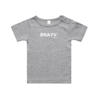 BRAYV- Grey Marle/Natural Infant Tee Thumbnail