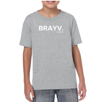 BRAYV- White Youth Tee  Thumbnail